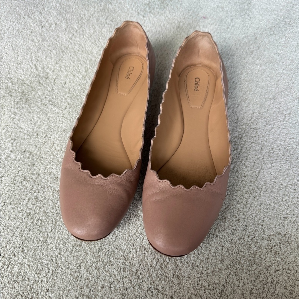 Chloe Nude Ballet Flats